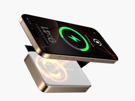 Внешний аккумулятор Keephone Brendy Slim MagSafe 10000mAh кевлар (арамид) Sunset
