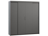Шкаф-купе Тебар 4-220x230 Графитовый без зеркал