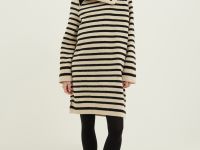 Платье свободного силуэта с шерстью