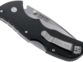 Нож складной Cold Steel Mini Recon 1 Spear Point, сталь AUS-10A, рукоять термопластик GRN, черный