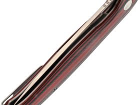 Нож складной Амур, сталь AUS10, рукоять G-10 черно-красная