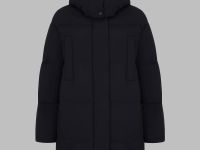 Удлиненный пуховик с натуральным пухом