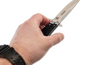 Нож-бабочка (балисонг) НОКС Финка Б, сталь AUS-8, рукоять G10