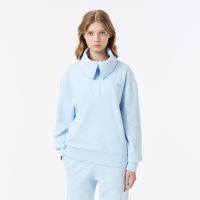 Женская хлопковая толстовка Lacoste с высоким воротом