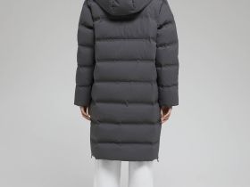 Длинный пуховик с натуральным пухом