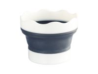 Стакан для воды "Ладога" складной, диаметр 9,5 см, высота 7 см, серый