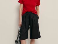 Шорты изо льна на резинке