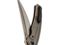 Складной нож TUOTOWN Saira Stonewash, сталь T14N, рукоять Grey Ti