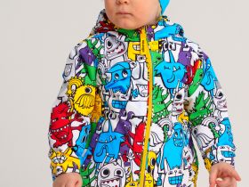 Куртка детская текстильная с полиуретановым покрытием для мальчиков (ветровка)