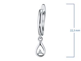 Серьги из белого золота с бриллиантами э0901сг10174700