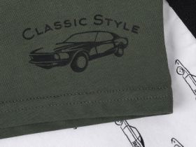 Трусы-боксеры с принтом для мальчиков, 2 шт., Белый