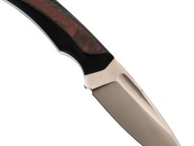 Нож Pocket Wolf Мини Тактик с долом, сталь AUS10Co, рукоять G10, черный с красной вставкой