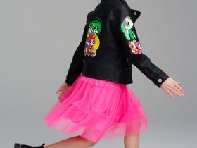 Куртка кожаная для девочек