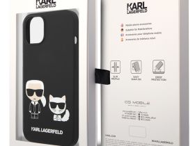 Клип-кейс Karl Lagerfeld & Choupette для Apple iPhone 14 Plus Чёрный