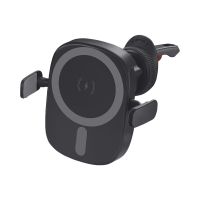 Автомобильный держатель Deppa (55210) Universal QI для смартфона в воздуховод/лобовое стекло 15W (черный)