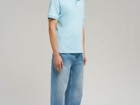 Поло облегающего кроя из хлопкового трикотажа