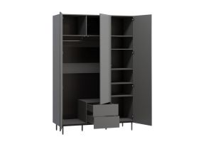 Распашной шкаф Изи 3.1-150x220 Графитовый