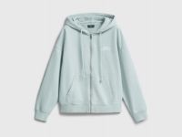 Толстовка на молнии с вышивкой, Зеленый