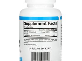 Natural Factors, витамины D3 и К2, 60 капсул