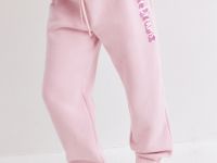 Розовые спортивные брюки Jogger с принтом для девочки Глория Джинс