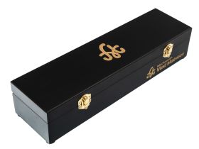 Авторский нож Сварог, сталь мозаичный дамаск, подарочная шкатулка