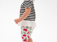 Брюки детские трикотажные для девочек (легинсы укороченные), 2 пары в комплекте