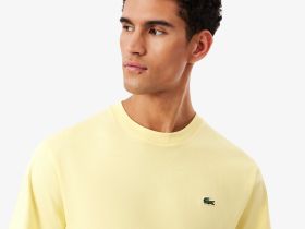 Мужская хлопковая футболка Lacoste с коротким рукавом
