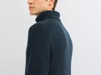 Свитер с содержанием шерсти, Синий