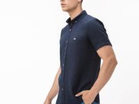 Мужская льняная рубашка Lacoste Slim Fit