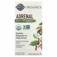 Garden of Life, MyKind Organics, средство для надпочечников, ежедневный баланс, 120 веганских таблеток
