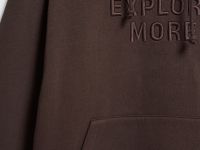 Худи с принтом для мальчиков, Коричневый