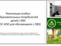Реализация особых образовательных потребностей детей с ОВЗ (ФГОС НОО для обучающихся с ОВЗ)
