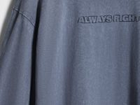 Лонгслив с принтом и эффектом стирки, Синий