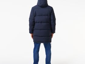 Мужская стёганая куртка Lacoste с капюшоном
