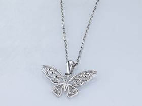 Подвеска из серебра с бриллиантом э0601пд03152400