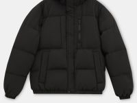 Пуховик с воротником-стойкой