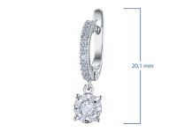 Серьги из белого золота э4712сг06191300