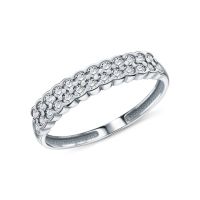 Серебряное кольцо с фианитами