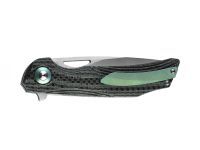 Складной нож Bestech Falko, сталь 154CM, рукоять G10/Carbon fiber, зеленый