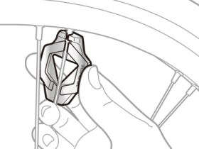 Ключ спицевой Topeak DuoSpoke Wrench, 14G/15G (серебристый)