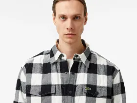 Мужская рубашка Lacoste свободного кроя