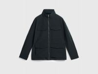Куртка с накладными карманами, Черный