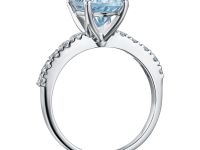 Кольцо из белого золота с и топазом э4709кц11240375_white