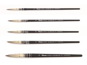 Кисть синтетика №6 круглая Pinax "HI-TECH Aquarelle Quill 911" короткая ручка