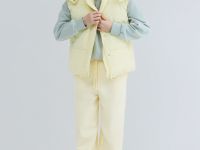 Толстовка с воротником-стойкой на молнии, Зеленый