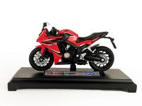 12853PW Игрушечный мотоцикл Welly Honda CBR 650F
