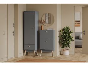 Распашной шкаф Торвалль 1.2-50x185 Графитовый
