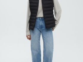 Утепленный жилет приталенного силуэта