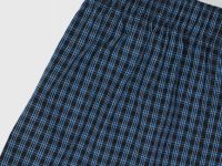 Текстильные трусы-боксеры в клетку, Синий