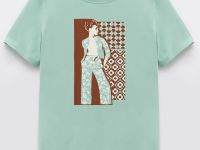 Футболка из хлопка с принтом